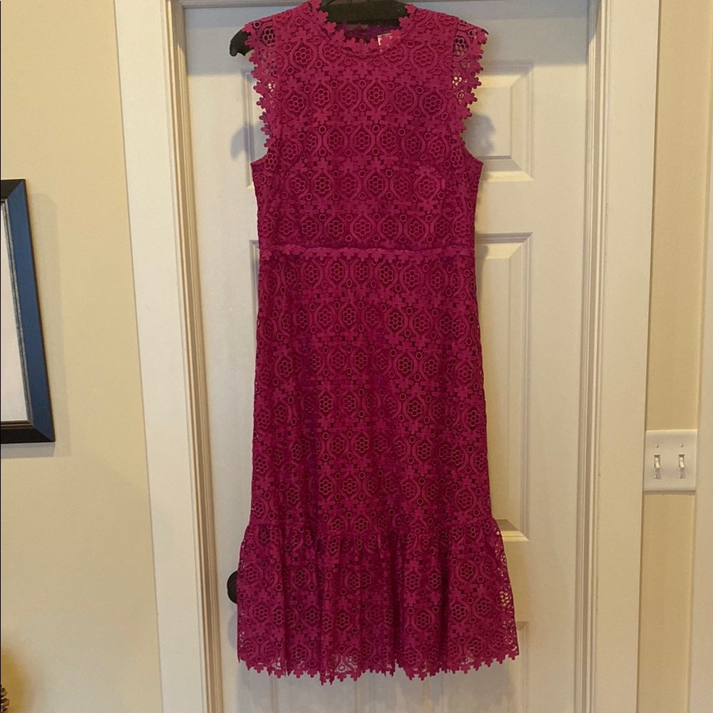 Kate Spade NWOT Fuschia  Midi Dress